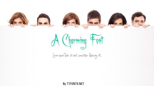 A Charming Font example